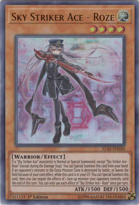 Sky Striker Ace - Roze [IGAS-EN020] Ultra Rare Yu-Gi-Oh!