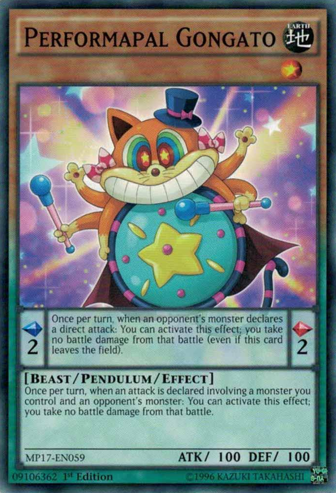 Performapal Gongato [MP17-EN059] Common Yu-Gi-Oh!