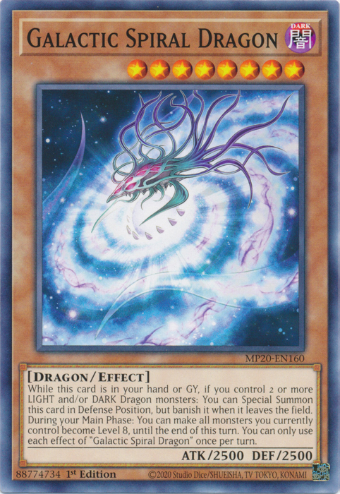 Galactic Spiral Dragon [MP20-EN160] Common Yu-Gi-Oh!