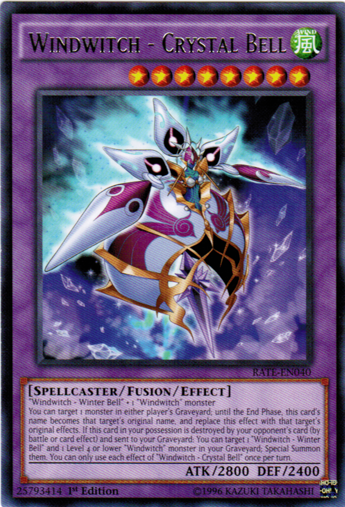 Windwitch - Crystal Bell [RATE-EN040] Rare Yu-Gi-Oh!