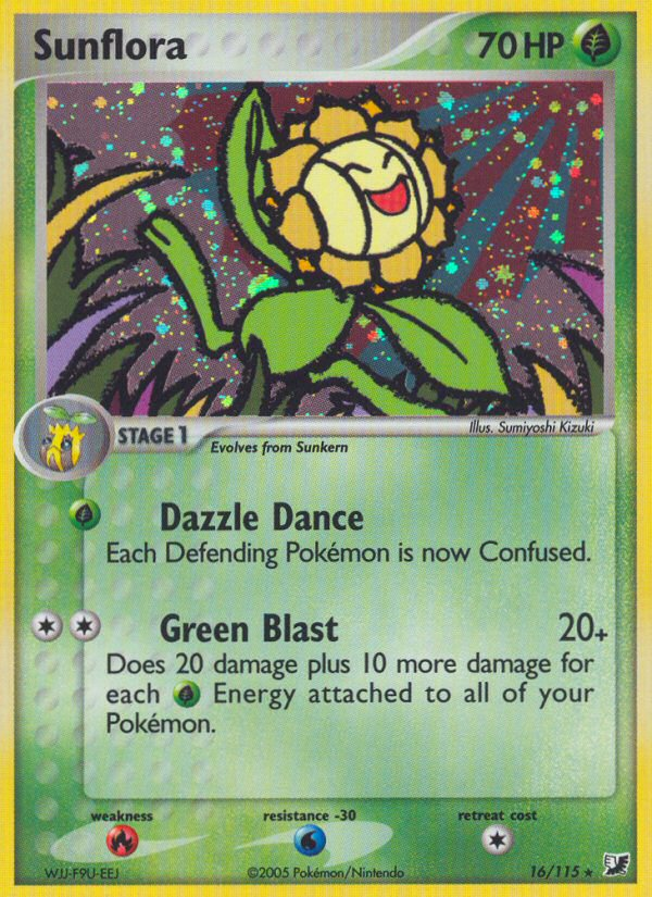 Sunflora (16/115) [EX: Unseen Forces] Pokémon