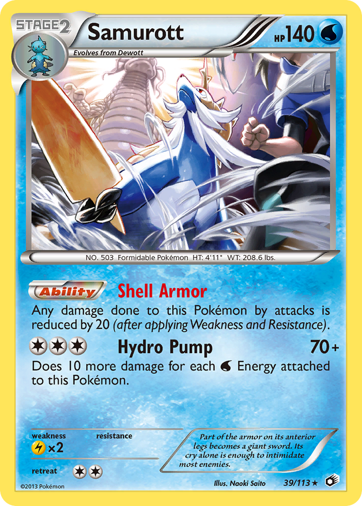 Samurott (39/113) [Black & White: Legendary Treasures] Pokémon