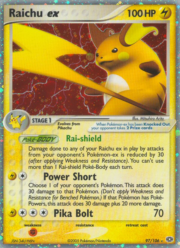 Raichu ex (97/106) [EX: Emerald] Pokémon