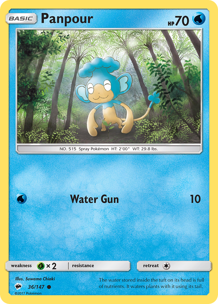 Panpour (36/147) [Sun & Moon: Burning Shadows] Pokémon