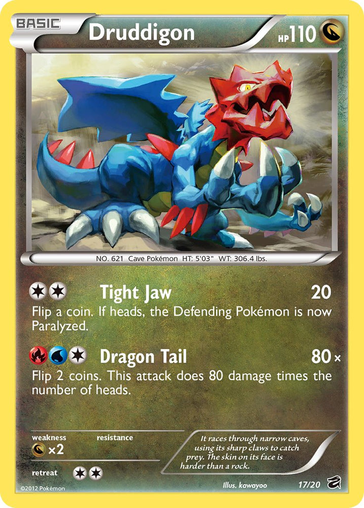 Druddigon (17/20) (Blister Exclusive) [Black & White: Dragon Vault] Pokémon