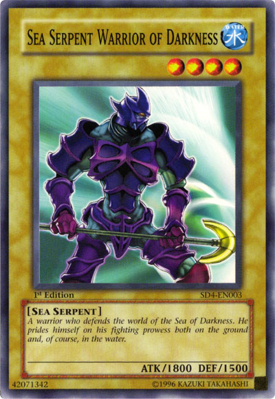 Sea Serpent Warrior of Darkness [SD4-EN003] Common Yu-Gi-Oh!