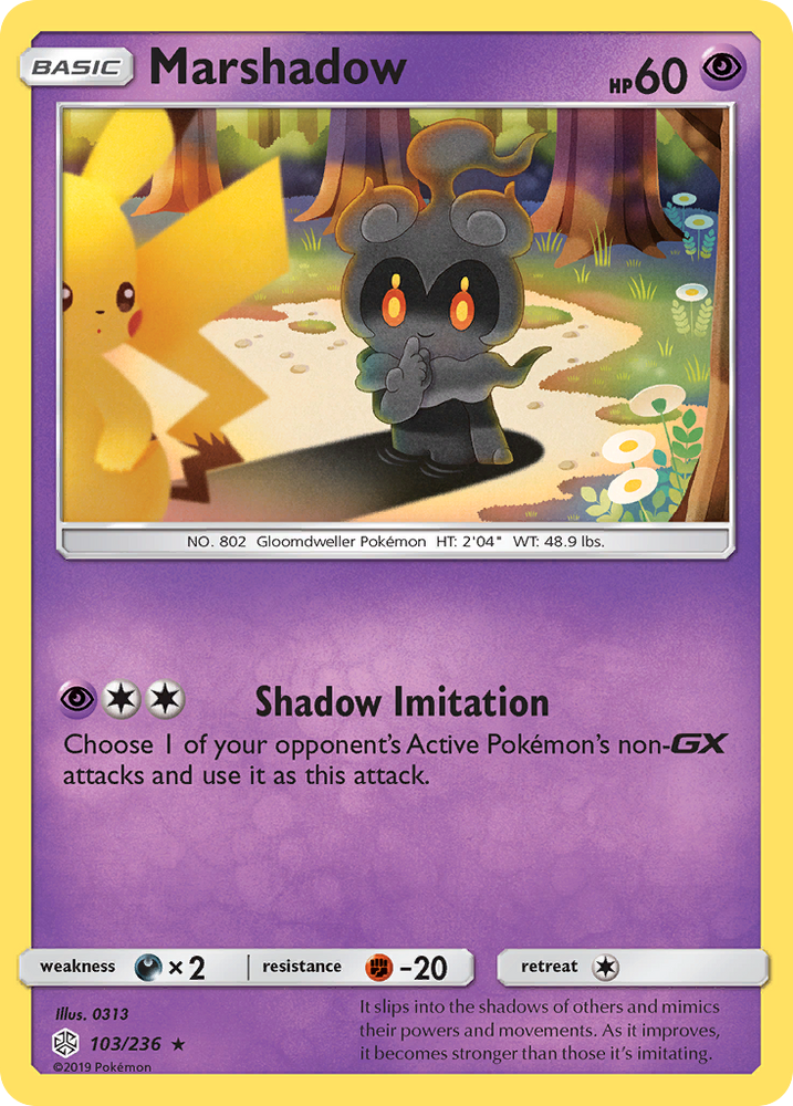 Marshadow (103/236) [Sun & Moon: Cosmic Eclipse] Pokémon