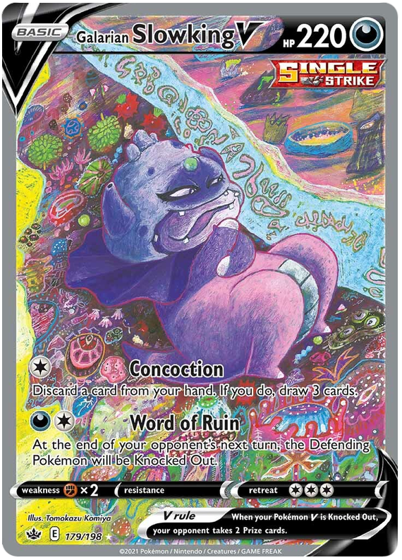 Galarian Slowking V (179/198) [Sword & Shield: Chilling Reign] Pokémon