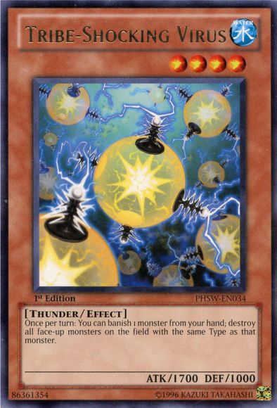 Tribe-Shocking Virus [PHSW-EN034] Rare Yu-Gi-Oh!
