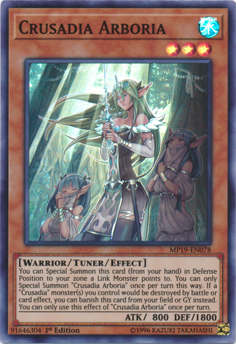 Crusadia Arboria [MP19-EN078] Super Rare Yu-Gi-Oh!