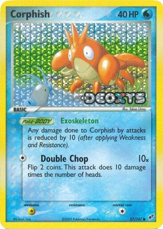 Corphish (57/107) (Stamped) [EX: Deoxys] Pokémon