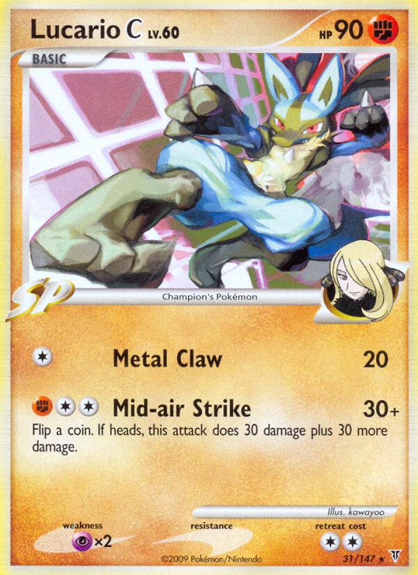 Lucario C (31/147) [Platinum: Supreme Victors] Pokémon