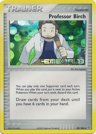 Professor Birch (82/106) (Stamped) [EX: Emerald] Pokémon