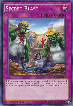 Secret Blast [MP16-EN104] Common Yu-Gi-Oh!