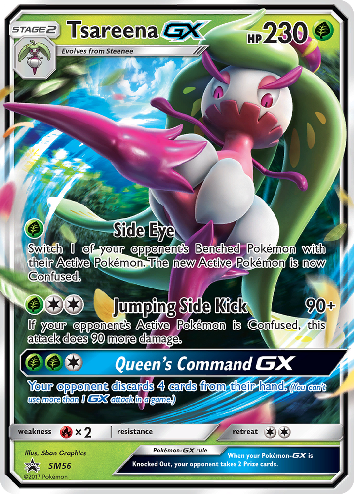 Tsareena GX (SM56) [Sun & Moon: Black Star Promos] Pokémon