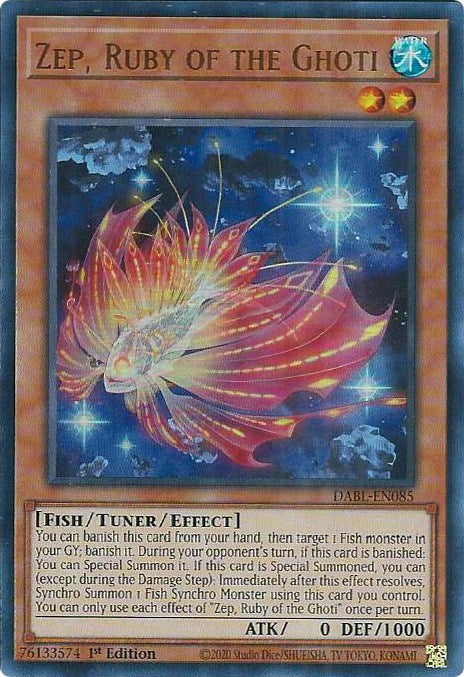 Zep, Ruby of the Ghoti [DABL-EN085] Ultra Rare Yu-Gi-Oh!