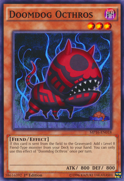 Doomdog Octhros [MP16-EN018] Common Yu-Gi-Oh!