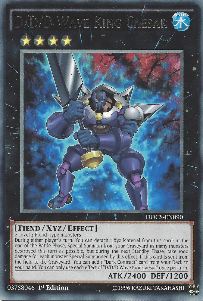 D/D/D Wave King Caesar [DOCS-EN090] Rare Yu-Gi-Oh!