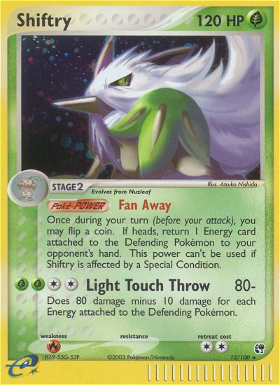 Shiftry (12/100) [EX: Sandstorm] Pokémon