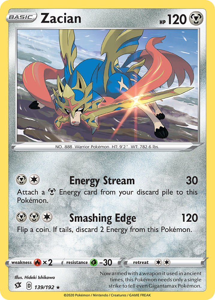 Zacian (139/192) [Sword & Shield: Rebel Clash] Pokémon