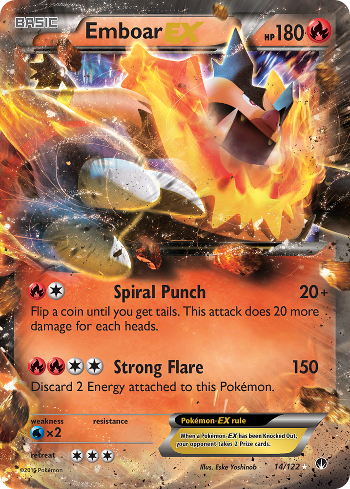Emboar EX (14/122) [XY: BREAKpoint] Pokémon