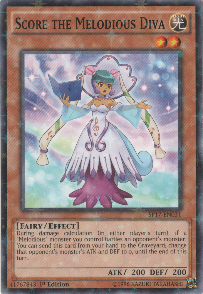 Score the Melodious Diva [SP17-EN031] Starfoil Rare Yu-Gi-Oh!