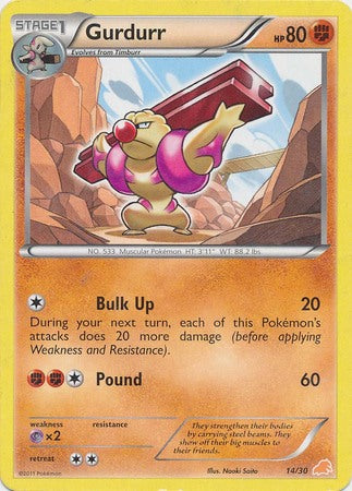 Gurdurr (14/30) [Black & White: Trainer Kit - Excadrill] Pokémon
