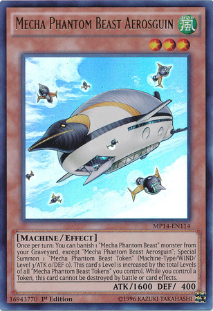 Mecha Phantom Beast Aerosguin [MP14-EN114] Ultra Rare Yu-Gi-Oh!