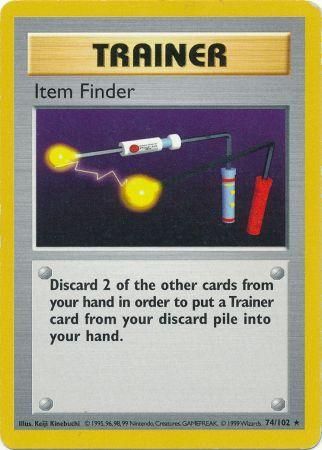 Item Finder (74/102) [Base Set Shadowless Unlimited] Pokémon