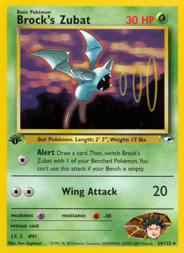 Brock's Zubat (24/132) [Gym Heroes 1st Edition] Pokémon