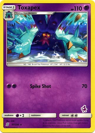 Toxapex (97/236) (Mewtwo Deck) [Battle Academy 2020] Pokémon