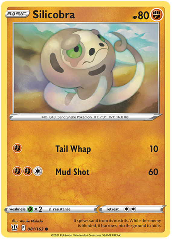 Silicobra (081/163) [Sword & Shield: Battle Styles] Pokémon