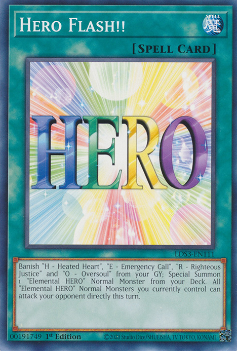 Hero Flash!! [LDS3-EN111] Common Yu-Gi-Oh!