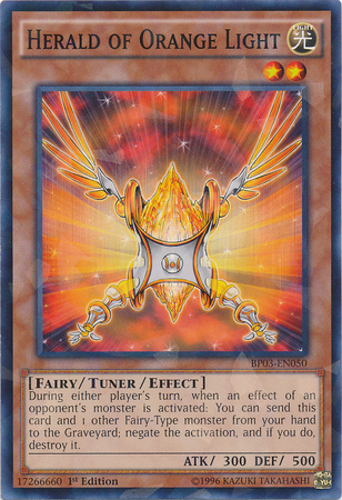 Herald of Orange Light [BP03-EN050] Shatterfoil Rare Yu-Gi-Oh!