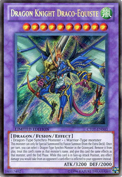 Dragon Knight Draco-Equiste [CT07-EN003] Secret Rare Yu-Gi-Oh!