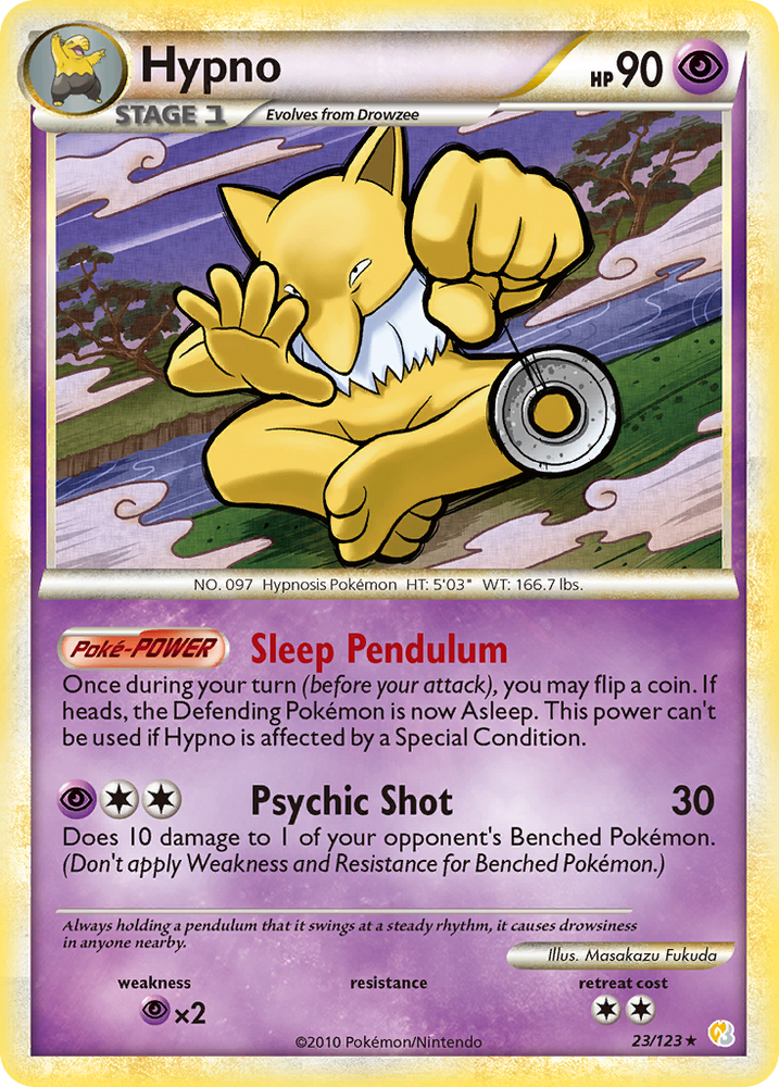 Hypno (23/123) [HeartGold & SoulSilver: Base Set] Pokémon