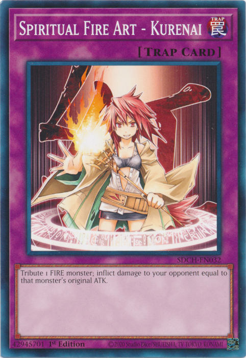Spiritual Fire Art - Kurenai [SDCH-EN032] Common Yu-Gi-Oh!