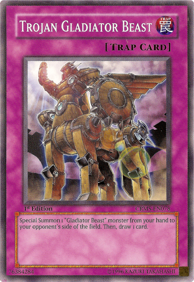 Trojan Gladiator Beast [CRMS-EN078] Common Yu-Gi-Oh!