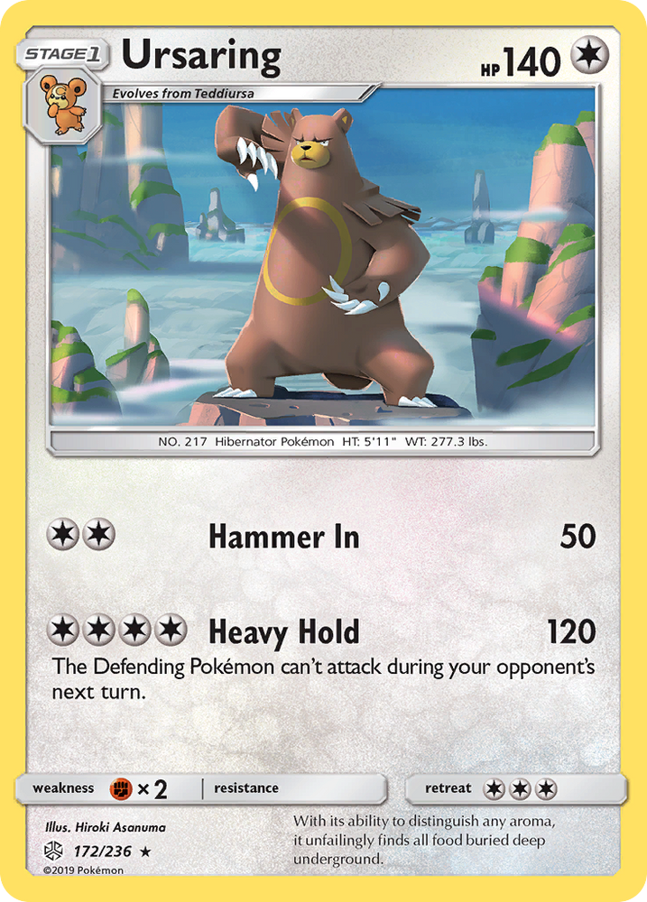 Ursaring (172/236) [Sun & Moon: Cosmic Eclipse] Pokémon
