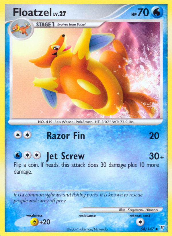 Floatzel (58/147) [Platinum: Supreme Victors] Pokémon