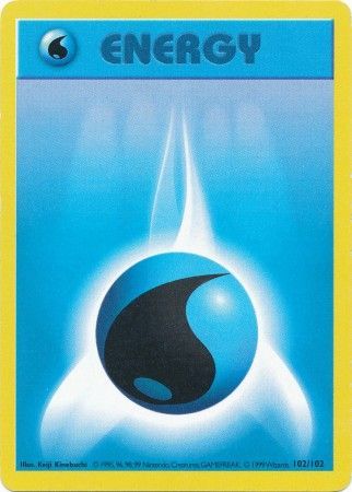 Water Energy (102/102) [Base Set Shadowless Unlimited] Pokémon