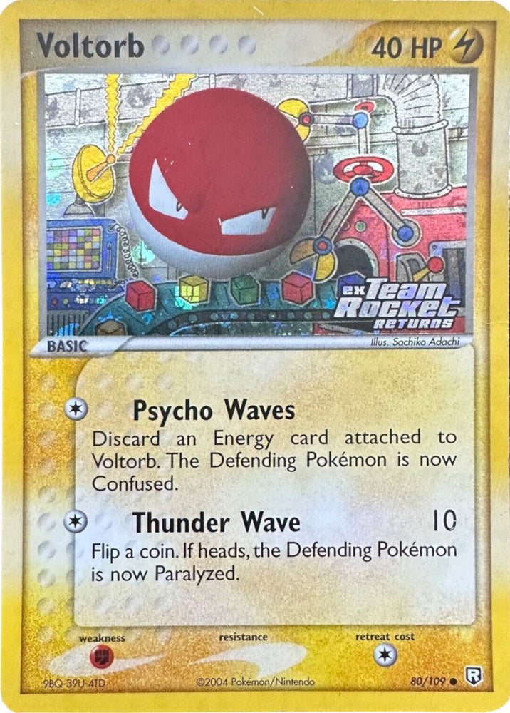 Voltorb (80/109) (Stamped) [EX: Team Rocket Returns] Pokémon