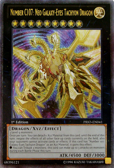 Number C107: Neo Galaxy-Eyes Tachyon Dragon [PRIO-EN041] Super Rare Yu-Gi-Oh!