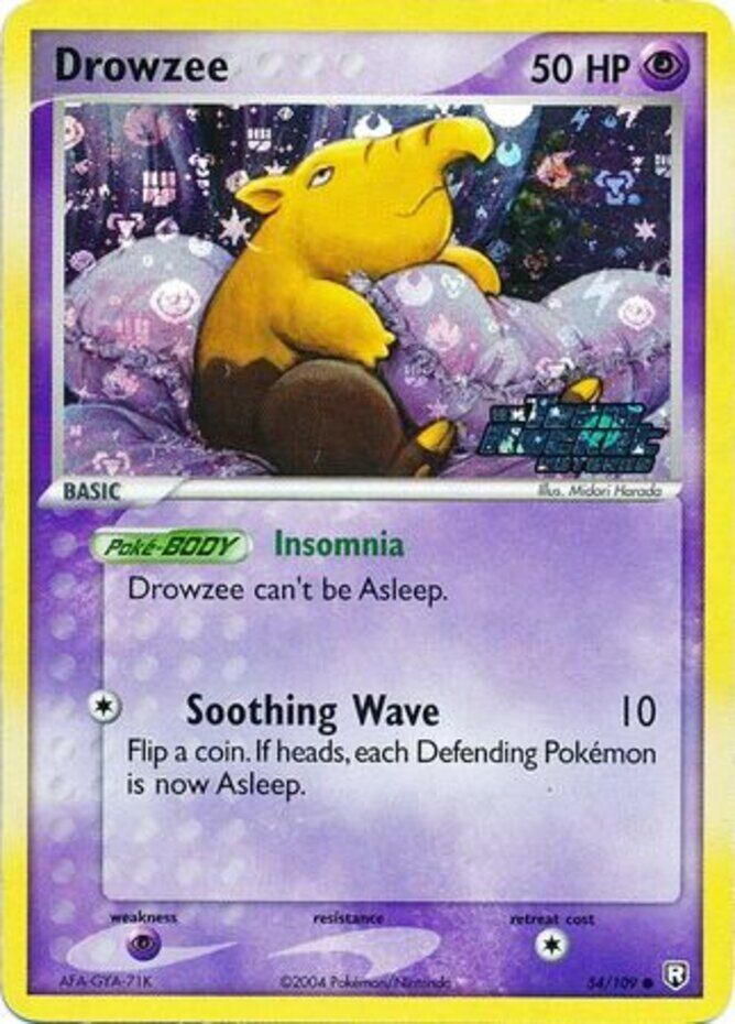 Drowzee (54/109) (Stamped) [EX: Team Rocket Returns] Pokémon