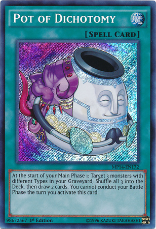 Pot of Dichotomy [MP14-EN172] Secret Rare Yu-Gi-Oh!