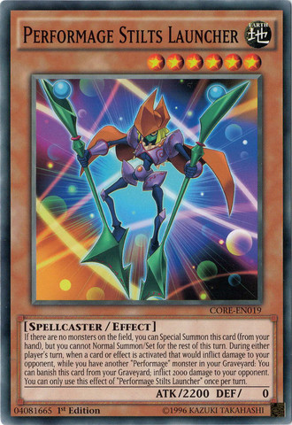 Performage Stilts Launcher [CORE-EN019] Common Yu-Gi-Oh!