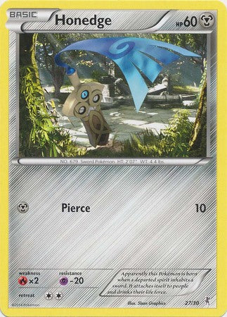 Honedge (27/30) [XY: Trainer Kit 1 - Bisharp] Pokémon