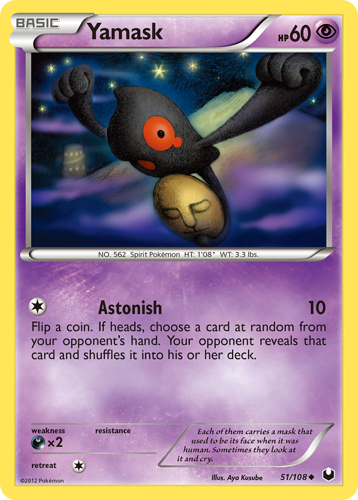 Yamask (51/108) [Black & White: Dark Explorers] Pokémon