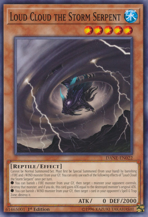 Loud Cloud the Storm Serpent [DANE-EN022] Common Yu-Gi-Oh!
