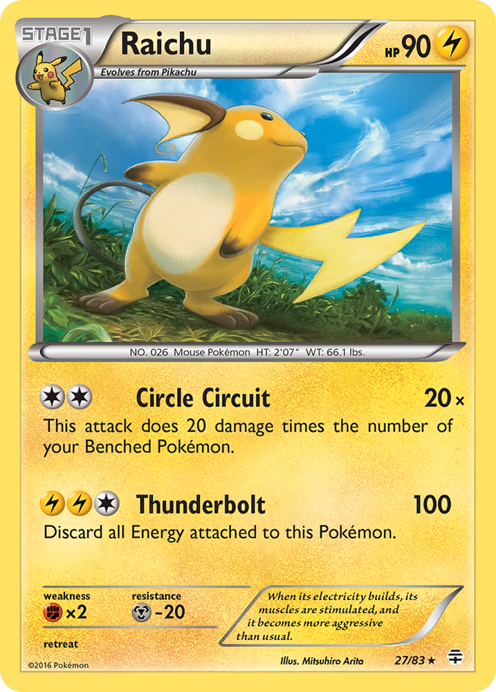 Raichu (27/83) [XY: Generations] Pokémon